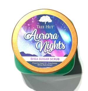 Tree Hut Body Scrub Aurora Nights Shea Sugar Skin Exfoliator Beauty 18 oz NEW